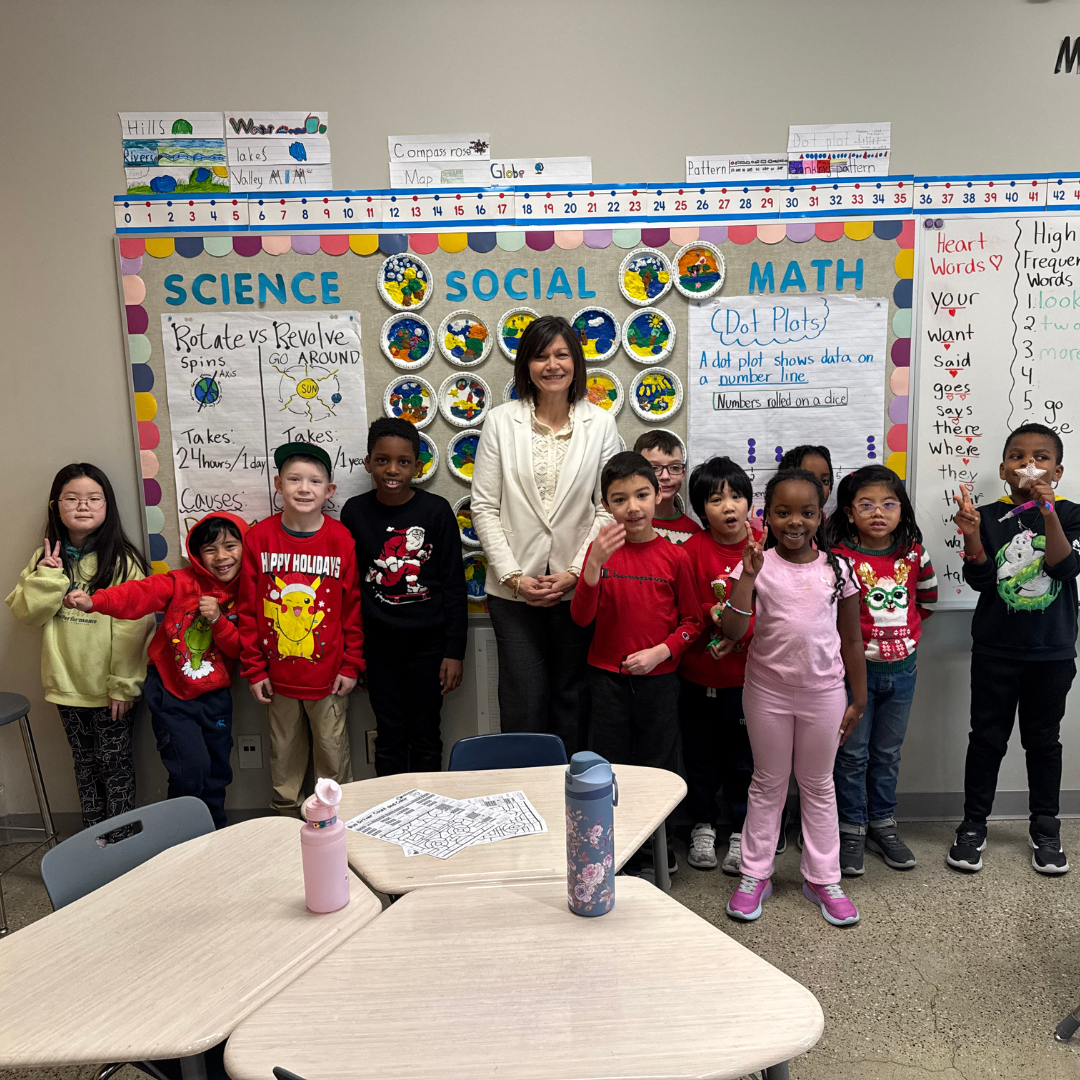 Chief Superintendent Lynnette Anderson Visits with Students