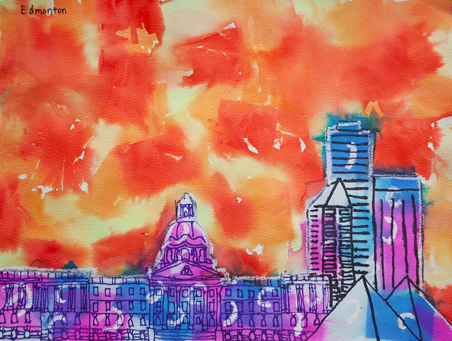 Isabella Pretty_Edmonton Skyline in Colour.jpg