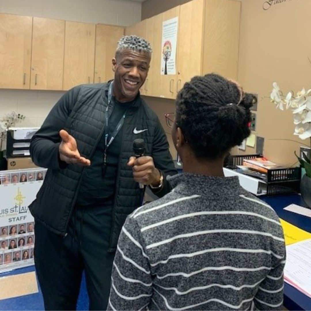 Mr. Ford doing morning announcements