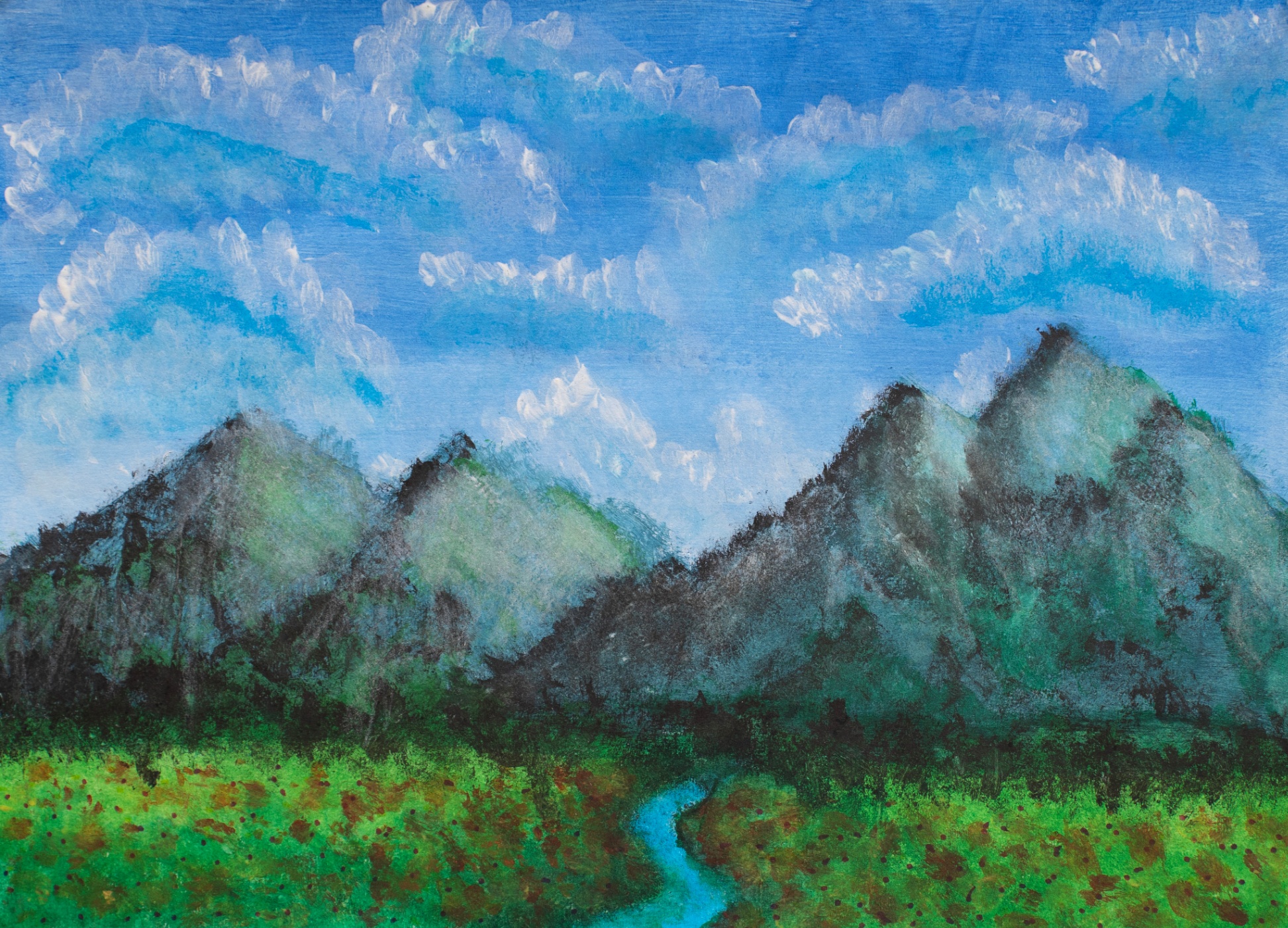 Mountain Landscape created by Keanne, H.E. Beriault