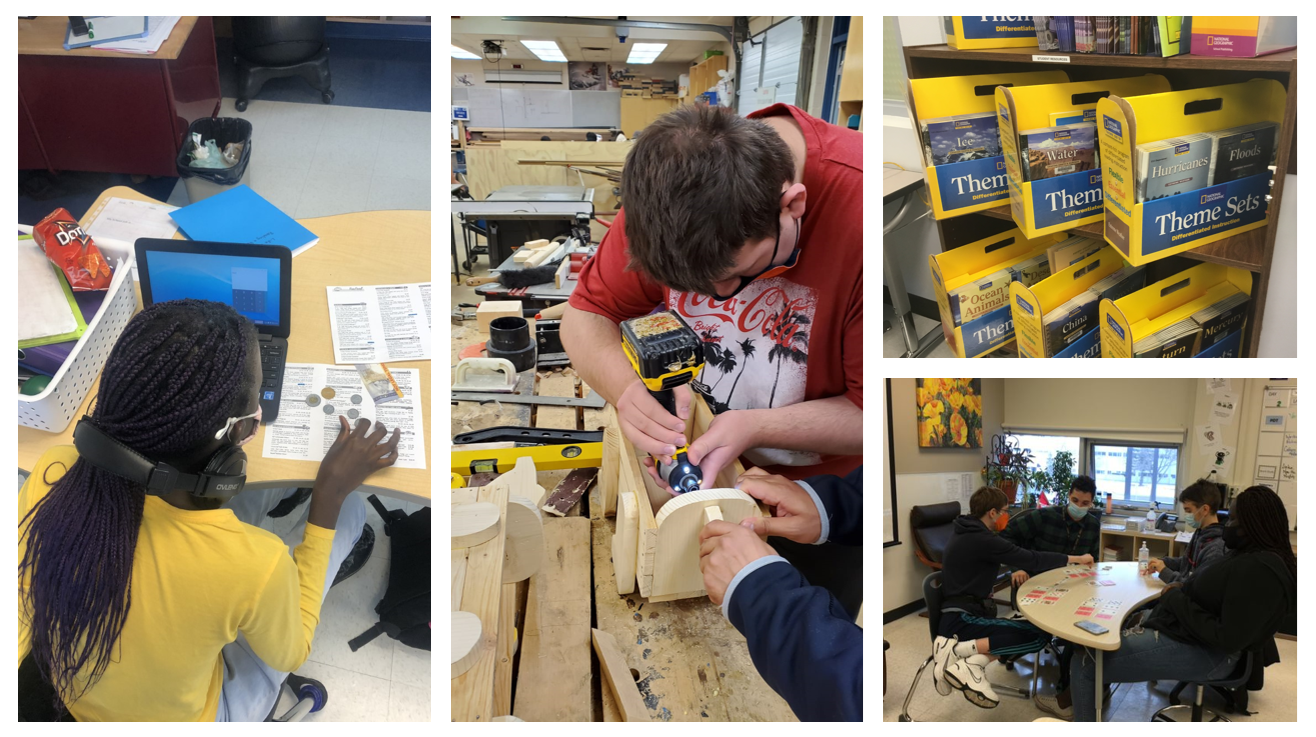 Collage of Students Working in WIN SR