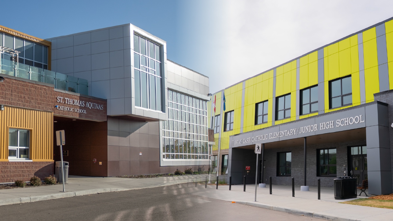 Combined image of St Thomas Aquinas and Joan Carr Schools