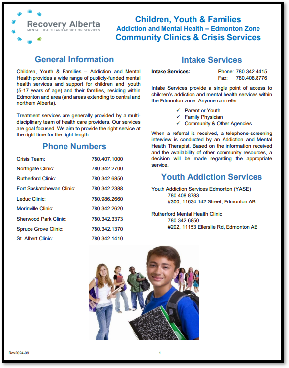 Recovery Alberta Services Edmonton