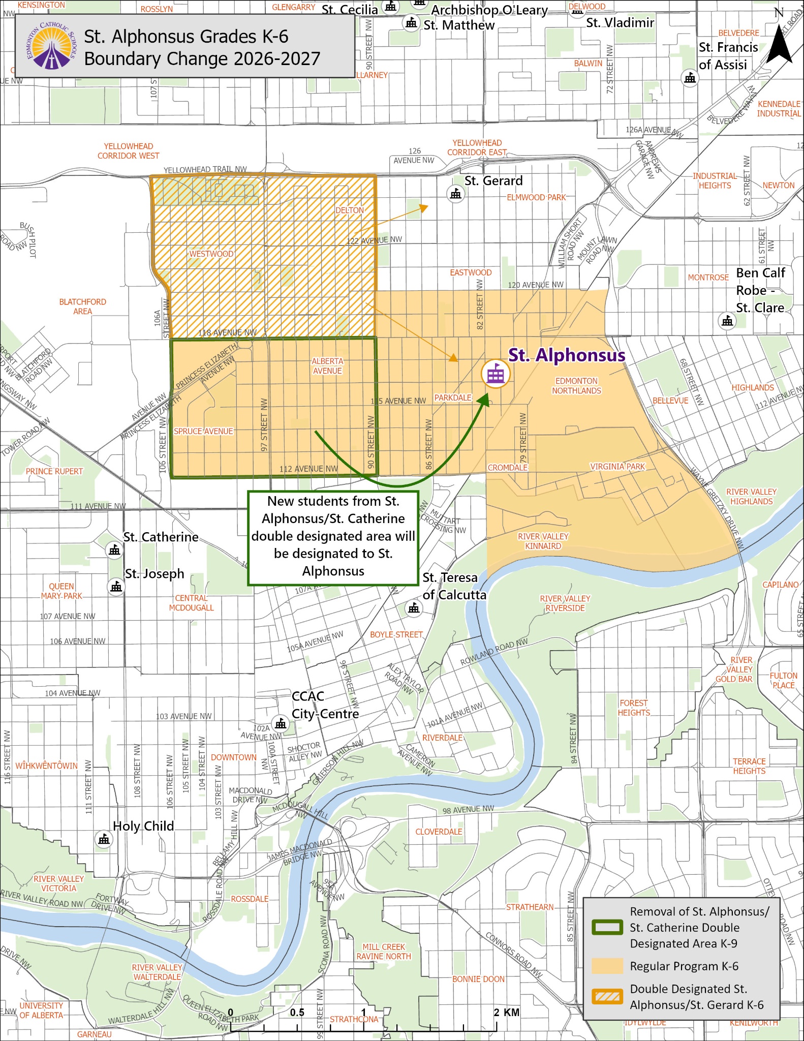 St Alphonsus Elementary Boundary