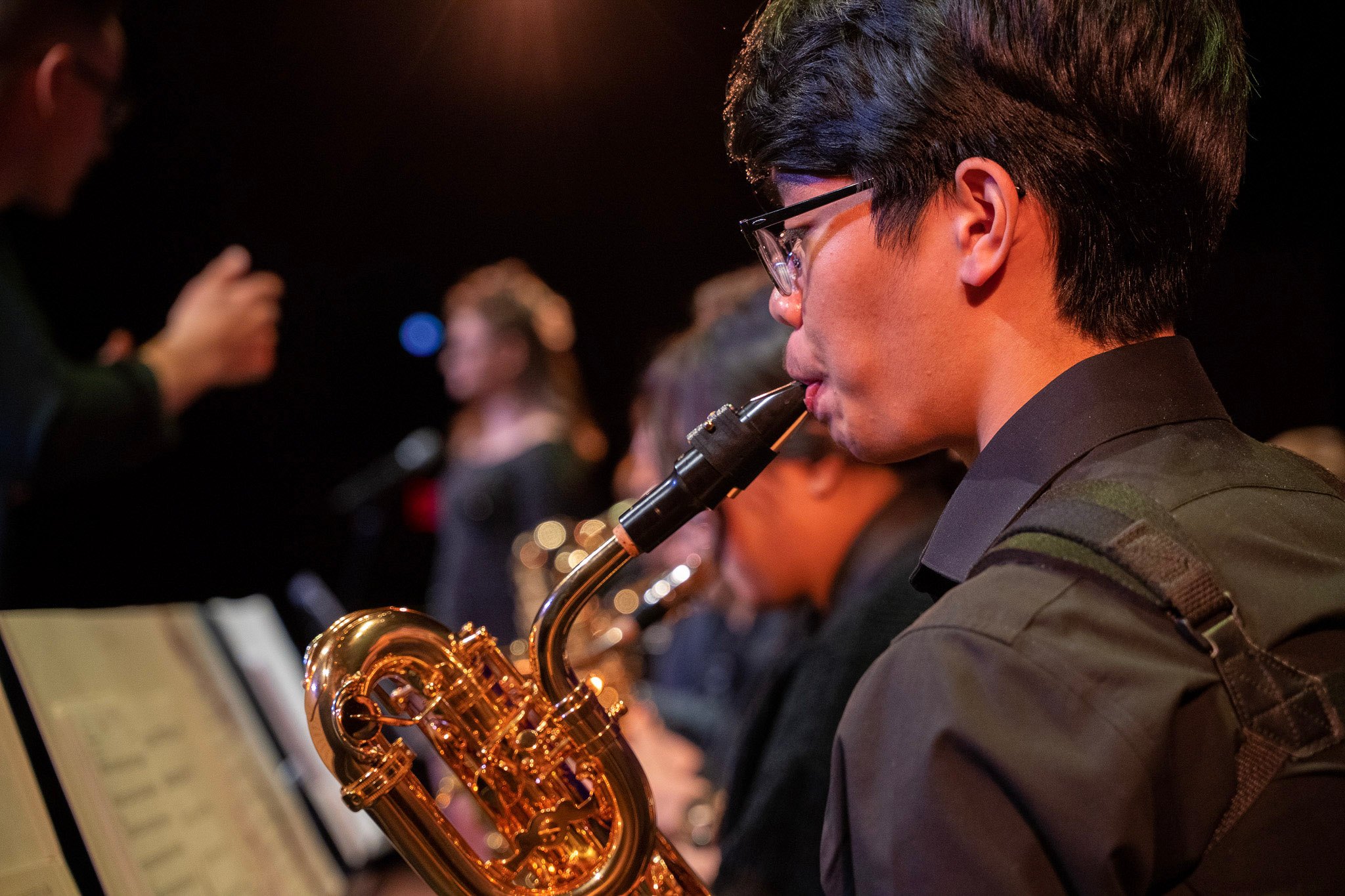 Celebration of the Arts Student playing an instrument