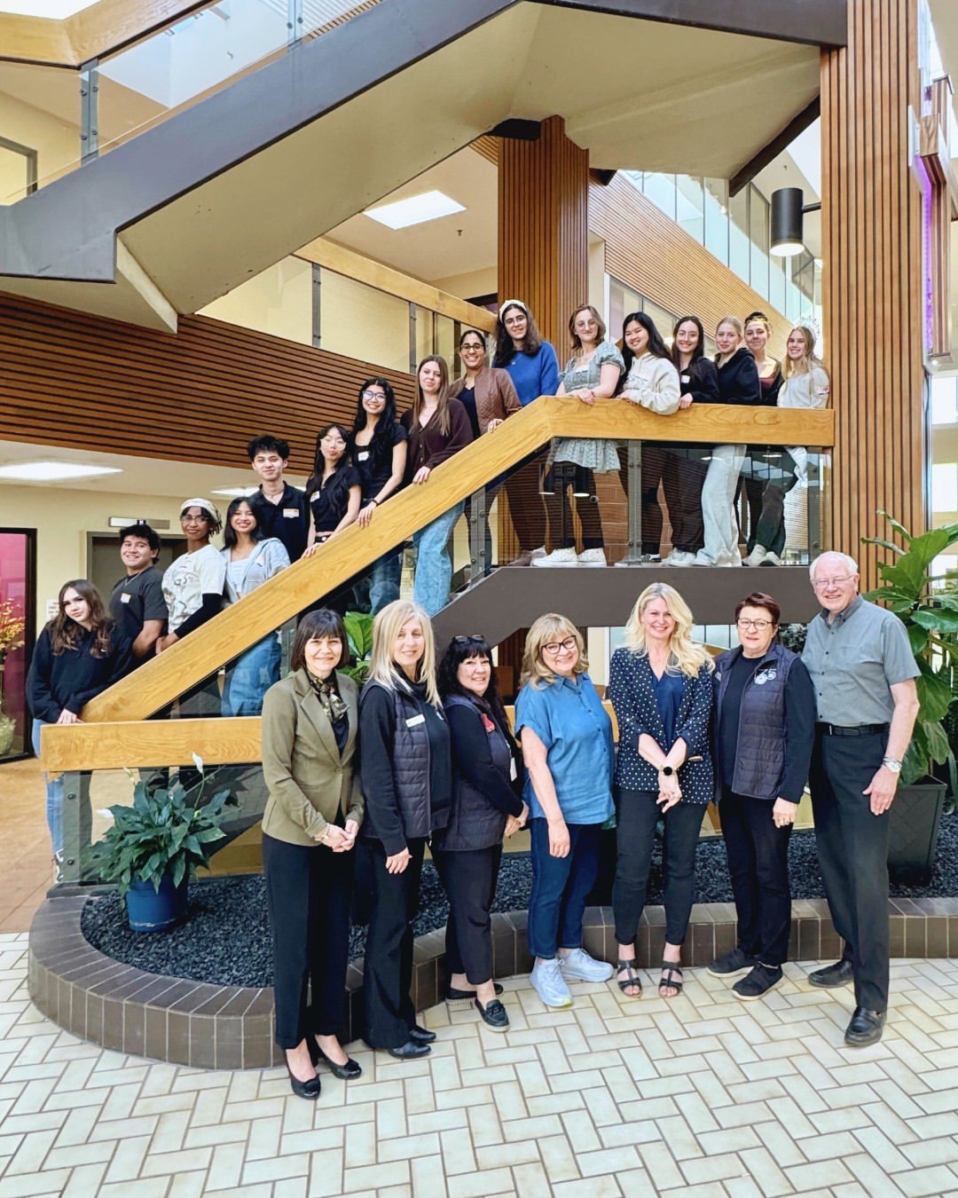 The 2024-2025 Student Voice Group with Trustees and Chief Superintendent